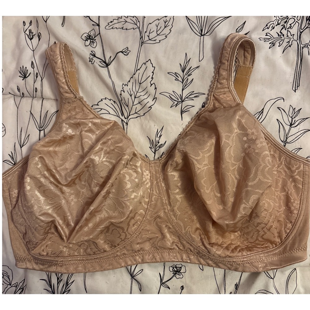 Playtex 18hr Beige Full Figure Ultimate Lift & Support Wirefree Bra 42DDD (4745)